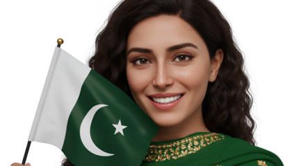 Young women smiling and holding Portugal and Ireland flags during a shopping day
