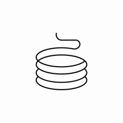 coil cable icon sign vector