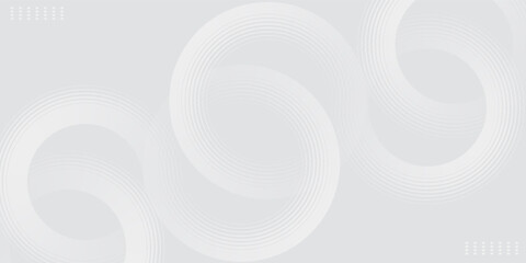 Abstract white glowing geometric lines on gray background. modern illustration.