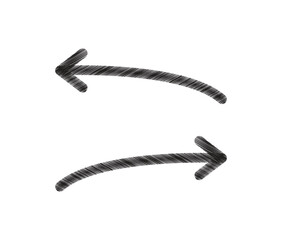Arrows with scribble style