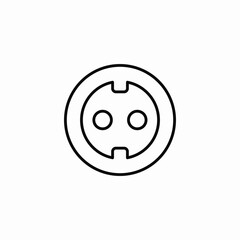 plug wall icon sign vector
