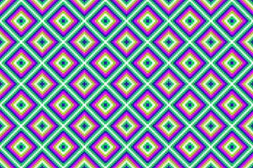 Abstract geometric seamless pattern background, wallpaper, texture, ornament, wrapping paper, print, textile, fabric, etc. Colorful color