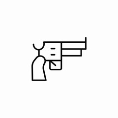 weapon cowboy icon sign vector