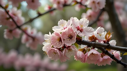Fototapeta premium pink cherry blossom