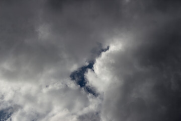 Sky covered by gray clouds