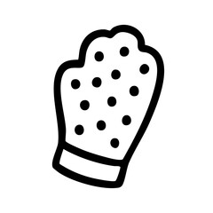 グルーミンググローブ　線画