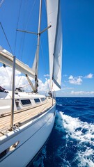 Fototapeta premium Sailboat on open water