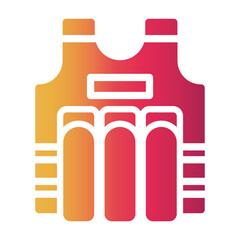 bullet proof vest Gradient icon