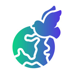 peace day Gradient icon