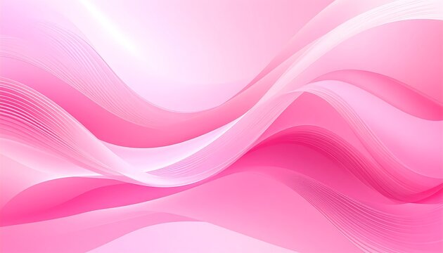 Abstract pink flowing curves - Powered by Adobe