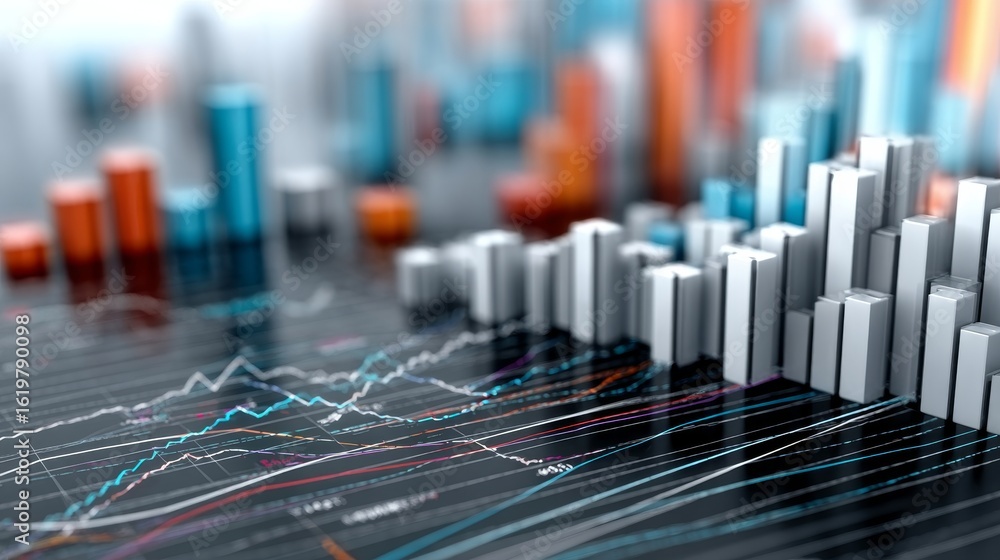 Poster data driven decisions and digital analytics for business growth and financial analysis reports