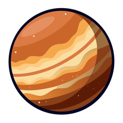 Obraz premium a gas giant planet no background vector file.