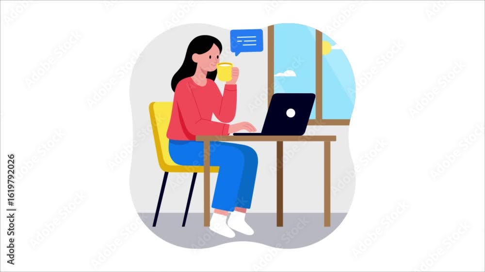Poster client call animation mp4 file
