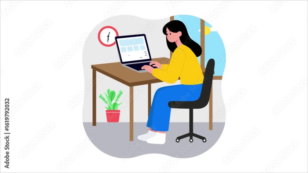 Poster login issue animation mp4 file