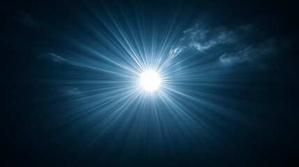 Obraz premium Majestic Celestial Radiance A Symphony of Solar Flare Energy Illuminating the Dramatic Sky