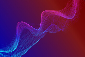 Abstract Motion Streaks in Gradient Background