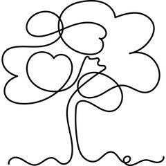 Tree Line Art