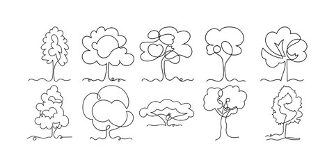 Tree Line Art