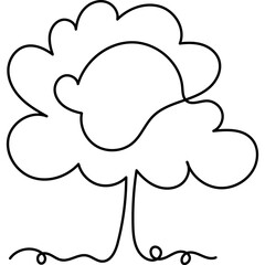 Tree Line Art
