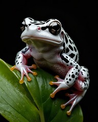 frog on a leaf