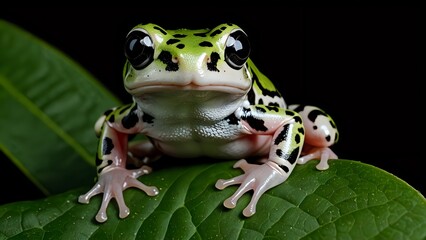 frog on a leaf