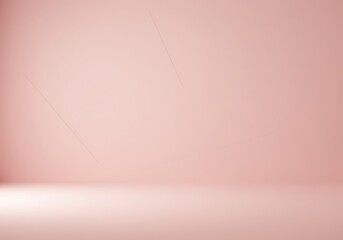 Minimalist pink background with soft light and subtle geometric shapes on the floor, creating a clean and modern abstract composition suitable for design or product mockups.
