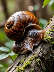 snail on a leaf