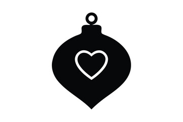 Obraz premium flat vector icon of a christmas tree ornament shap