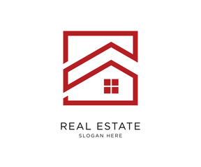 Real Estate Minimalist Logo Design Template