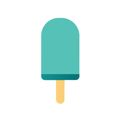 Blue ice cream isolated on transparent background