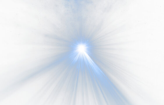 PNG Magical Sunray Illustration with Circle Light Halo