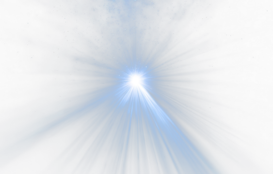 PNG Magical Sunray Illustration with Circle Light Halo