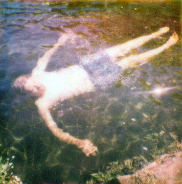 man in the water