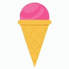 ice cream cone isolated