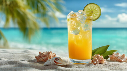 Obraz premium cocktail on the beach