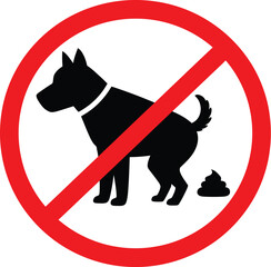 No dog poop sign