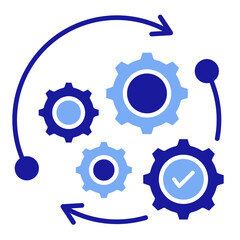 Process Automation  Icon Element For Design
