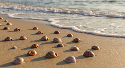 Nature Background Background beach seashells on sand background wallpaper coastal scene ocean shore summer vacation 90