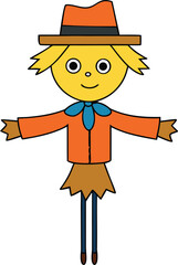 scarecrow on transparent background