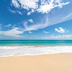 Tropical beach scene, perfect day
