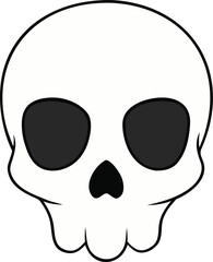 skull on transparent background