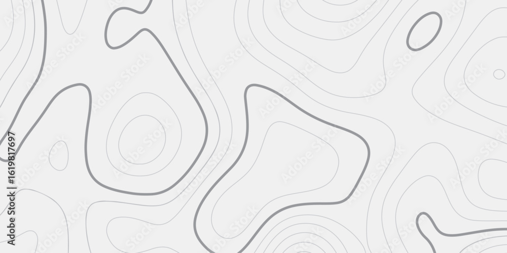 Poster minimalistic white background with subtle contour effect black lines creating a topographic effect d