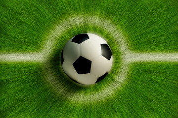 The beginning of victory, a football and a promise on a green field