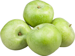 Green Apple Isolated On Transparent Background
