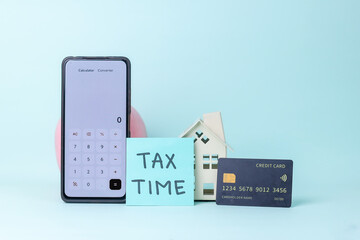 Tax Preparation Or Home Finance With Elements Of Technology, Payment, And Property