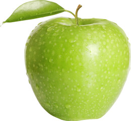 Green Apple Isolated On Transparent Background