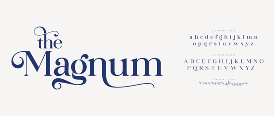 Magnum  Minimalist Line Font. Modern Geometric Alphabet for Creative Branding and Posters. Typography uppercase fonts. vector illustration Minimalist Line Font. Modern Geometric Alphabet for