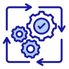 Automated Approval  Icon Element For Design
