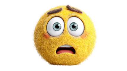 Fuzzy yellow monster character bringing delight and joy to children with its happy expression and playful design for imaginative adventures.