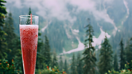 Sparkling Juice : A Stunning Mountain View